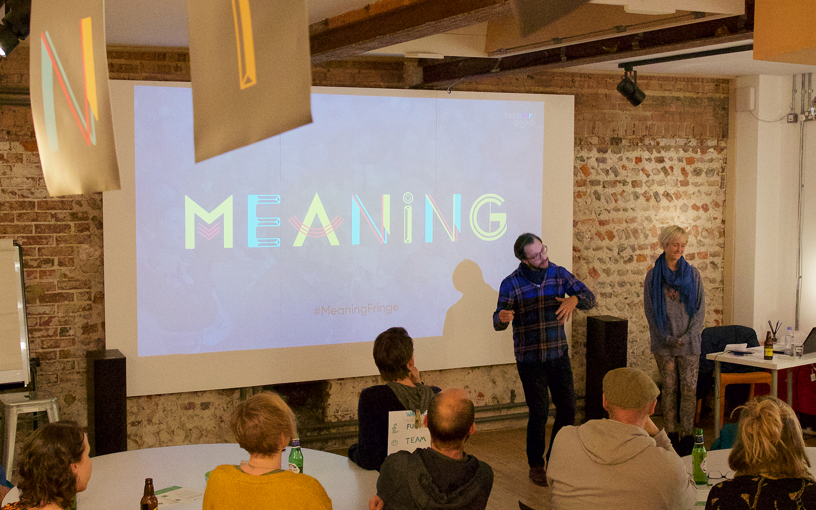 David Scurr presents at the special ‘Meaning Conference’ edition of Tech for Good Brighton.